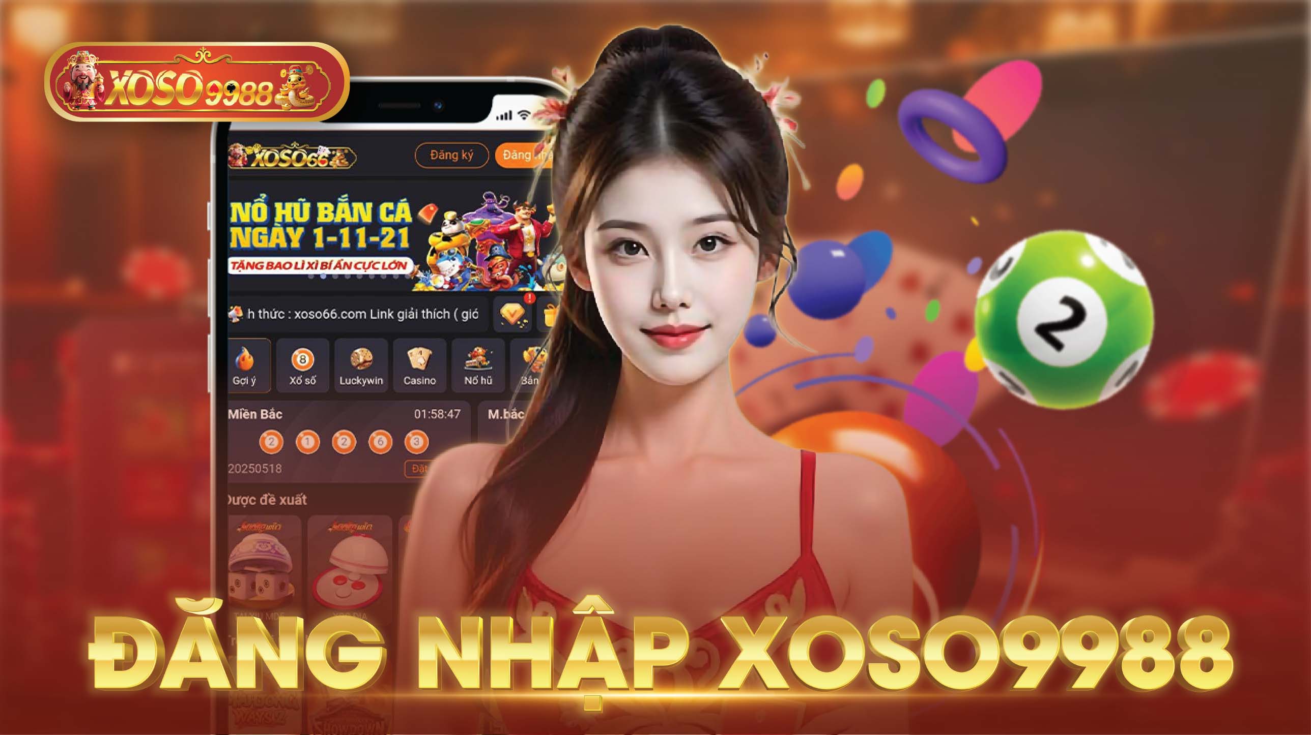 Giao diện đăng nhập tài khoản xoso9988 chính thức.