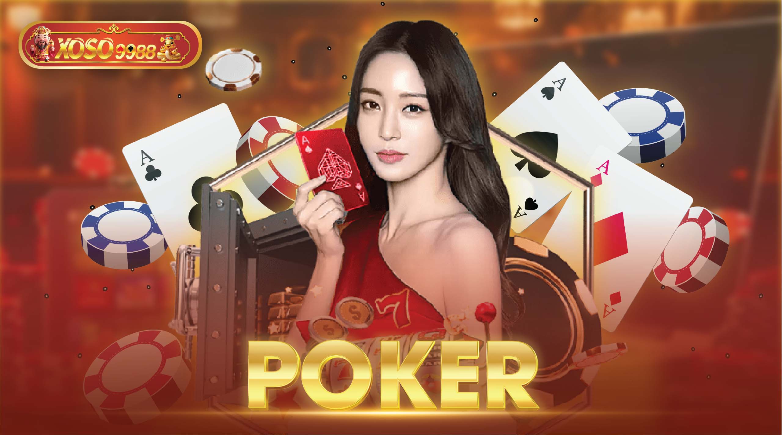 Bàn chơi game bài Poker đẳng cấp tại casino xoso9988.