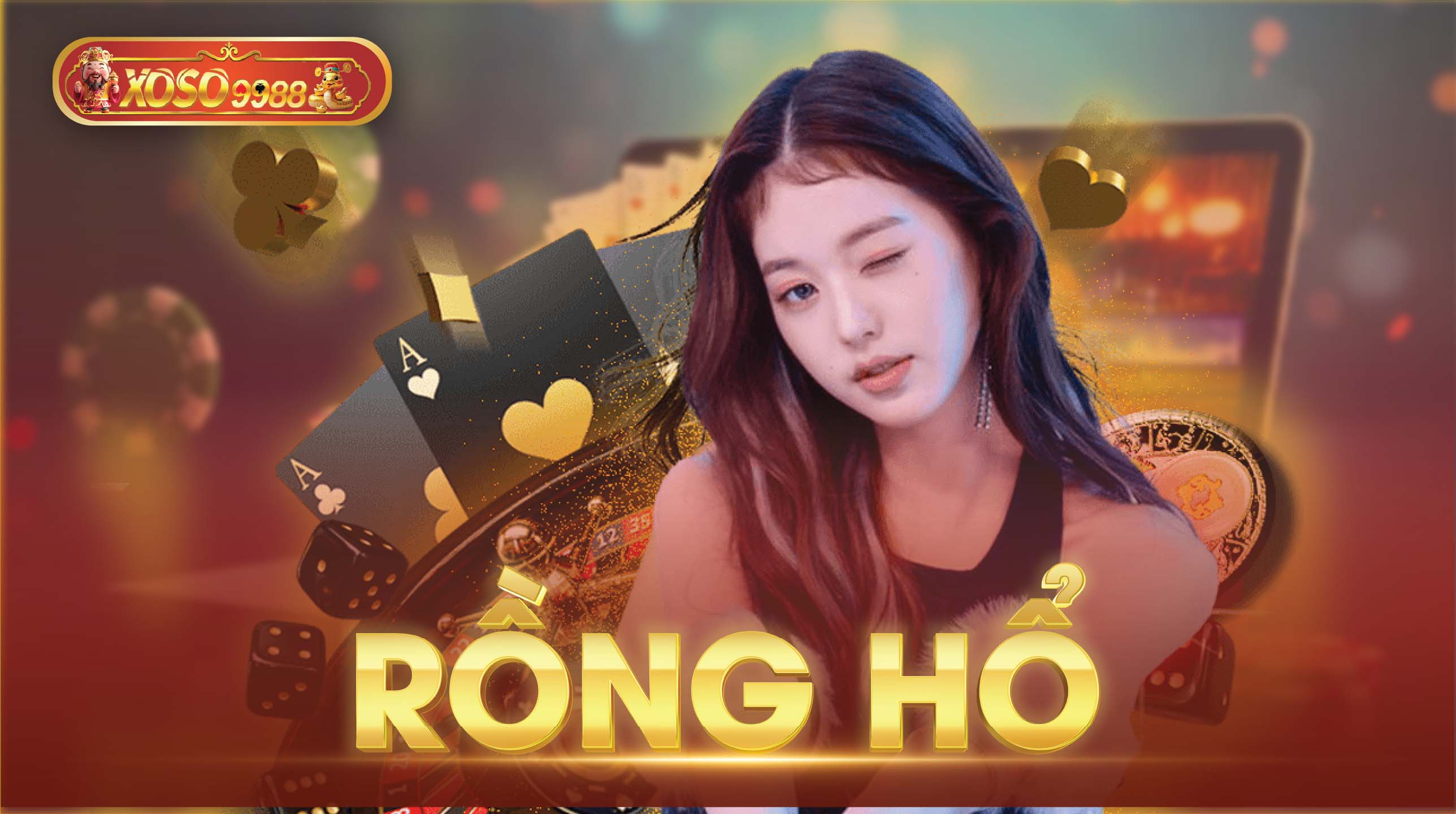 Giao diện game bài Rồng Hổ kịch tính trên xoso9988.