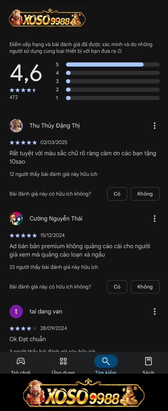 Phản hồi của khách hàng về Xoso9988