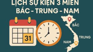 Lịch quay số xổ số kiến thiết 3 miền