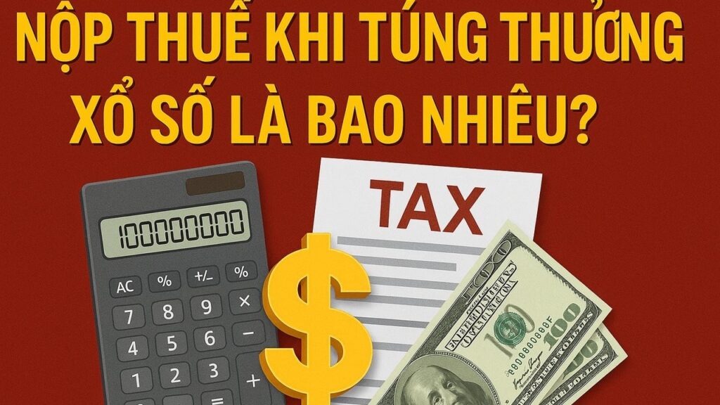 Nộp thuế khi trúng thưởng xổ số là bao nhiêu